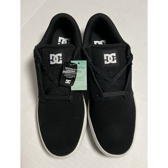Mens DC Skateboard Shoes Crisis 2 Black White US 11.5 Discolored Rubber NWT - Picture 1 of 10